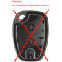 ANGOFIZ Coque Clé Télécommande sans Lame Compatible avec Renault Kangoo Master Trafic Opel Vivaro Movano Vauxhall + 2 Boutons Po