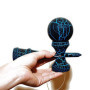 Itian Kendama Jouet en Bois Japonais Traditionnel - Jeu de Capture de Balle, Jeu d'adresse (Bleu + Noir)