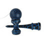Itian Kendama Jouet en Bois Japonais Traditionnel - Jeu de Capture de Balle, Jeu d'adresse (Bleu + Noir)