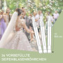 Nordstern Lot de 36 bulles de savon pour couple de mariés - Liquide avec poignée de couple de mariés - Comme cadeau d'invité et 