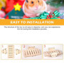Zwenjuan Jouets pour Hamster,Jouet Pont à Bascule en Bois,Jouets molaires Jouet de Hamster Accessoire,Jouets Cochon d'Inde à mâc