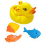 Lot de 7 jouets de piscine, jouets de bain, petit canard jaune, jouets de bain, jouets de poisson, jouets de bain pour garçons e