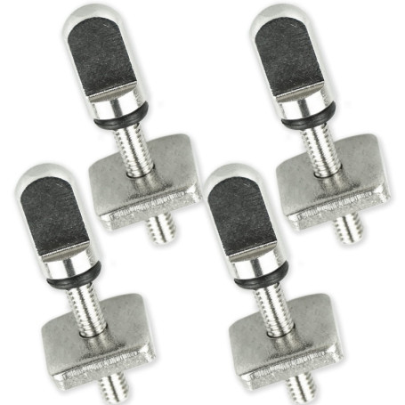 SZCXDKJ Lot de 4 vis en acier inoxydable pour aileron de planche de surf - Accessoires de rechange pour planche longue, SUP gonf