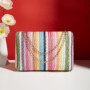 FFWTPY Sac a Main Femme Elégant Sacs à Bandoulière Tissés Pochette en Paille Soirée Embrayage Décontractée Bohème avec Chaîne Mé