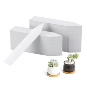 Lot de 210 Étiquettes pour Plantes Blanches en Plastique – Résistantes aux Intempéries – 10 x 2 cm – Etiquette Plante Pour Jardi