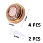 4pcs têtes de rechange pour épilateur facial avec 2 brosses de nettoyage, outil de remplacement d'épilation pour les lèvres, le 