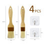 2 brosses à pâtisserie, 2 crochets, brosse alimentaire en poils de sanglier, brosse à gril, brosse à huile pour la cuisson, acce