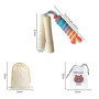 1 corde à sauter avec 2 sacs de rangement, corde à sauter avec manche en bois, corde à sauter réglable, corde à sauter colorée p