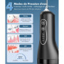 ETROBOT Jet Dentaire Hydropulseur, Hydropulseur Dentaire avec 4 Modes et 5 Buses, Hydropulseurs et Irrigateurs, USB Rechargeable