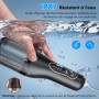 ETROBOT Jet Dentaire Hydropulseur, Hydropulseur Dentaire avec 4 Modes et 5 Buses, Hydropulseurs et Irrigateurs, USB Rechargeable
