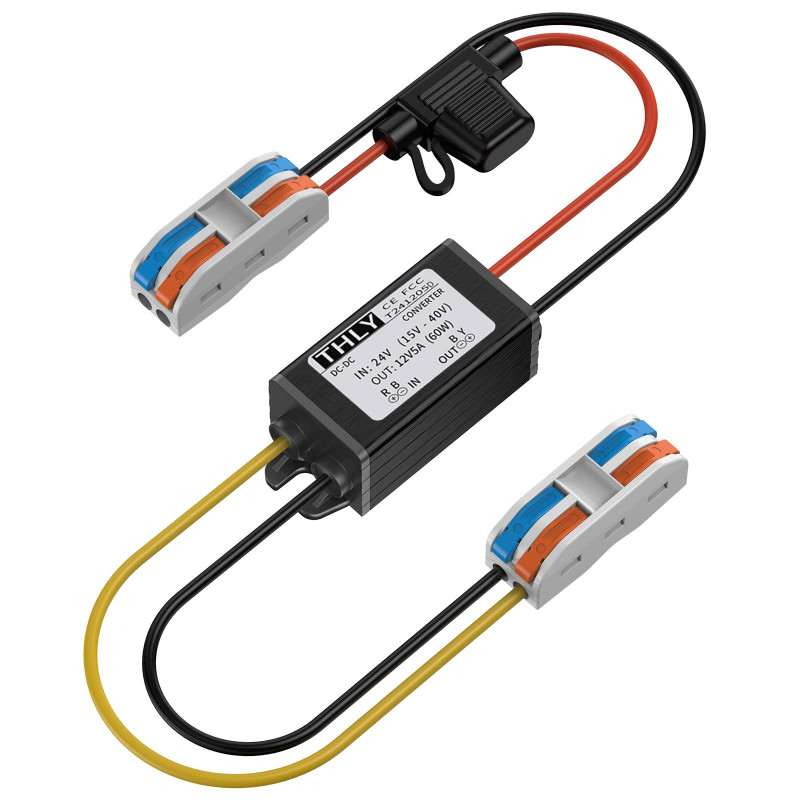 Convertidor de voltios CC 24-60V reductor a 12V 10... – Grandado