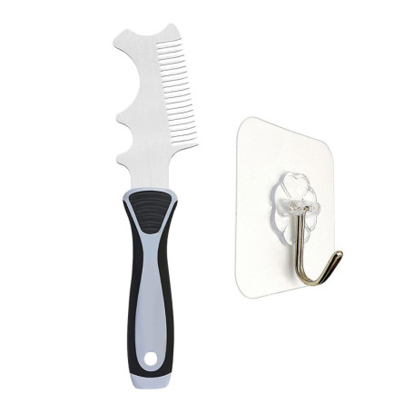 1 peigne à pinceau, 1 crochet, outil de nettoyage pour pinceau, brosse de nettoyage pour enlever les lignes, peigne de nettoyage