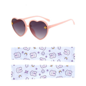 EHDWXVZM 1 Paire De Lunettes De Soleil Pour Enfants, 1 Paire De Manches De Glace, Lunettes De Soleil En Forme De Cœur, Lunettes 