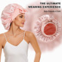 Frogetu Lot de 2 Bonnet Soie Cheveux Nuit,Bonnet de Nuit en Soie,Élastique Bonnet Satin,Bonnet en,Bonnet de Nuit en Satin pour L