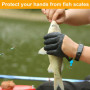 Vueinrg Gants de Pêche Imperméables Anti-Coupure - Gants de Chasse Avec Magnétique Boucle Anti-Morsure Pour Manipuler en Sécurit