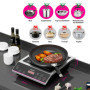 Lecon Chef Plaque de cuisson à induction, Puissance de 3500W, avec minuterie Plaque à induction, Capacité de charge 50kg, boîtie