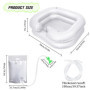 TYBYBB Bac a Shampoing Domicile Gonflable, Bac Coiffure Domicile, Lavabo Gonflable Portable pour Chevet avec Pommeau de Douche e