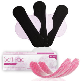 Soft Pad 2 Poches de Gel Post-Partum | livrées avec 3 housses lavables en forme de serviette | Grossesse, post accouchement, hém