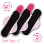 Soft Pad 2 Poches de Gel Post-Partum | livrées avec 3 housses lavables en forme de serviette | Grossesse, post accouchement, hém