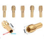 CTRICALVER 20 pcs En Laiton Perceuse Mandrin Précision 0.5-3.2mm En Laiton Pince De Serrage Mandrin Convient Outils Rotatifs Rec