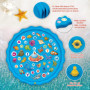 Paochocky 170cm Tapis Enfant de Jet d'eau, Tapis De Pulvérisation D'éclaboussure d'eau Splash Sprinkle Play Mat pour Activités d