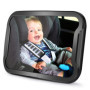 Vinabo Miroir Voiture Bébé, Incassable Rétroviseur bébé, 360° Rotation Réglables Retroviseur Voiture Bébé, Miroir Siège Arrière 