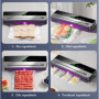 Machine a Emballer Sous Vide, Machine Sous Vide, Appareil Sous Vide Alimentaire, avec 10 Sacs Sous Vide, Affichage Numérique LED