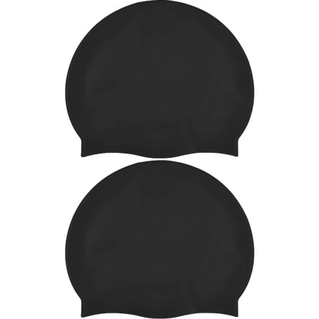 Newaner 2 Pièces Bonnet de Bain en Silicone pour Cheveux Longs, Protection auditive, Revêtement Ripstop pour Le Confort et la ré