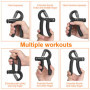 Newaner Hand Grip, 5-60kg Ajustable Poignee Musculation Avant Bras Main Poignet, Pince Musculation, Étireur de Doigts, Strengthe