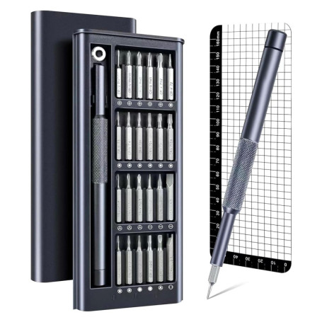 kinoco Jeu de Tournevis de,Précision Magnétiques Professionnels - Mini Kit de Réparation pour Électronique (Téléphone, Ordinateu