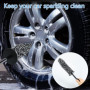 DNDGDLUA Lot De 2 Brosses à Jantes en Microfibre, Brosse Pliable pour Pneus De Voiture pour Un Nettoyage en Profondeur en Douceu