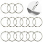 Lot de 20 anneaux de reliure en métal de 30 mm de diamètre intérieur