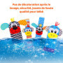 hugttt 4 Pcs Bébé Poignet et Chaussettes Hochet Jouets, Pied Finder et Poignet de Bell Strap Hochet Chaussettes Animaux Jouet Ev
