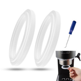 2 Pièces Joint pour DeLonghi Machine à Café Anneau D'étanchéité,Bague D'étanchéité Ø47mm,Porte-Filtre Rechange EC680 EC685 EC820