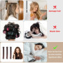 3 Pièces Bigoudis Cheveux,Boucle Sans Chaleur,Rouleau Cheveux,Fer à Friser Sans Chaleur Pour Tous Types de Cheveux,Pour Grandes 