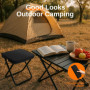 IBOPUXIU Tabouret Pliant, Léger avec Tabouret Pliable, Tabouret De Camping Pliable en Acier - Capacité De Charge De 120 Kg, PêCh