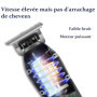 Kemei Tondeuse à Cheveux Hommes 0 mm, Tondeuse à Barbe Professionnelle en T Sans Fil - Kit de Toilettage Rechargeable, Idéal Com