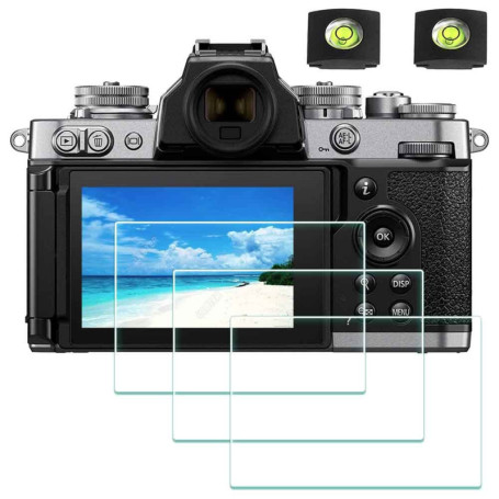 ULBTER Film de Protection d'Ecran pour Nikon Zfc Z fc et Housse de Sabot, Protecteur Verre Trempé Optique 0,3mm Dureté 9H Anti-R