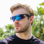 DAZZLUXE 3 Lunettes de Soleil Polarisées pour Homme - Vélo, Course, Ski, Golf - Avec 3 Poches