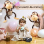 2 Ballons en Forme de Singe - Décorations pour Fête Piscine, Jouets, Animaux - Thème Jungle, Gonflables pour Piscine