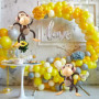 2 Ballons en Forme de Singe - Décorations pour Fête Piscine, Jouets, Animaux - Thème Jungle, Gonflables pour Piscine