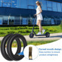Uoimky Chambre à Air 10 pouces, 2 pièces 10 x 2/2.125 pneus pour Trotinette Electrique avec valve 45 ° et 2 leviers Double épais