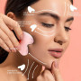 Jade Roller Visage et Gua Sha Masseur, Outil de Massage Facial Gua Sha,Gua Sha pour le visage, le cou et le corps,Calme Et Déten