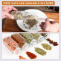 Mozvvco Bocaux à Épices, 24 Pièces Pot à Épices en Verre avec Étiquettes d'épices Françaises, 120ml Boite à Épices Cuisine Range