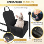 Mozvvco Siège Auto pour Chien, Panier Voiture Avec Côtés Robustes et Ceinture de Sécurité, Pour Petite et Moyenne Taille, Imperm