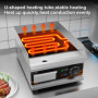 DULNICE Plancha Électrique Professionnelle en Acier Inoxydable, Commerciale Plancha de Cuisson Grill electrique，220-240V