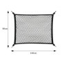 Filet de Rangement 80x100cm Peut Être Étendu Jusqu'À 210×140cm Filet Coffre Voiture Filet de Rangement Coffre avec 4 Crochets Ha