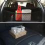Filet de Rangement 80x100cm Peut Être Étendu Jusqu'À 210×140cm Filet Coffre Voiture Filet de Rangement Coffre avec 4 Crochets Ha