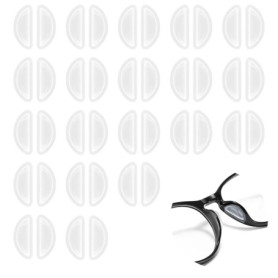 UKOFEW 20 Paires Plaquettes de Nez en Silicone,Antidérapants Coussinets de Nez,Plaquette Anti Glisse Lunette Coussinets Nez,pour