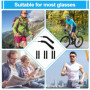 MXTIMWAN 3 Paires Protege Branche Lunette,Antidérapants pour Lunettes de Soleil,Manchon de Bras de Lunettes,Couvre Protège Branc